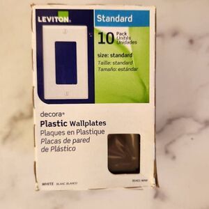 Leviton 10 standard wall plates new in box White home accessories lighting